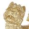 Gold Sitting & Standing Dogs Polystone Sculpture Set